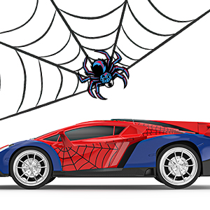 voiture télécommandée spiderman lamborghini