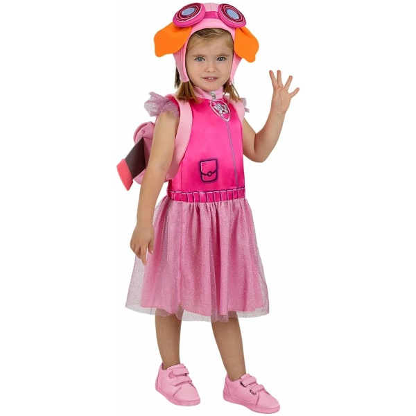 Funidelia | Déguisement Stella La PatPatrouille pour fille Dessins Animés, Paw Patrol, Marcus, Chase - Déguisement pour enfant et accessoires pour Halloween, carnaval et fêtes. - Rose