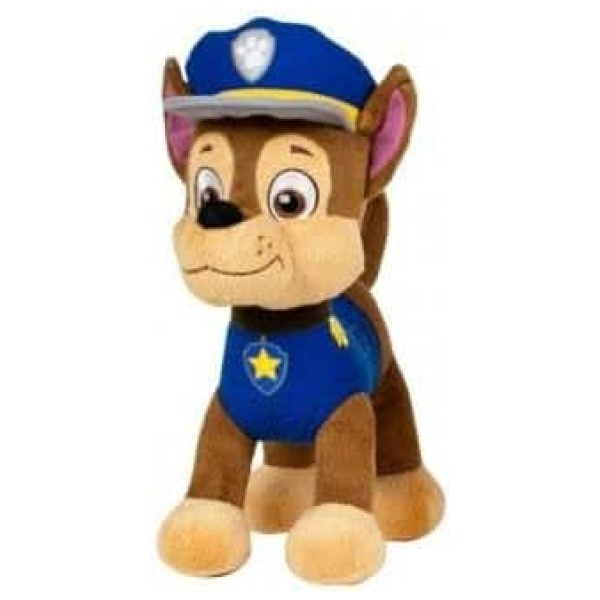 Peluche pour Pat Patrouille 30 cm Chien Chase - Peluche Chiot - Set Doudou Enfant et Carte Tigre - nouveauté