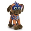 Petite Peluche Zuma 22 cm - pour Pat Patrouille Serie Mighty Pups - Heros Chien Sauvetage - Set Doudou Jouet Enfant et 1 Carte Offerte