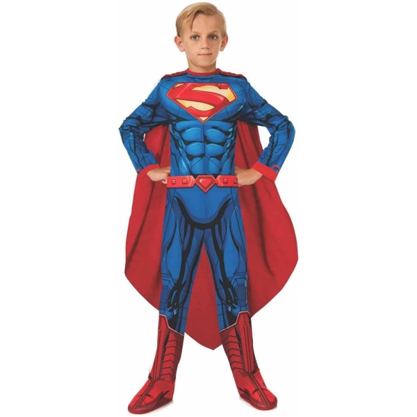 Rubie's Official DC Comics Superman Boys Costume Outfit, Kids Fancy Dress Super Hero